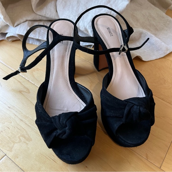 SOLD SCHUTZ Thalyta Suede Sandals - Picture 13 of 15